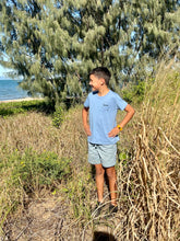 Load image into Gallery viewer, Send it Boss Jnr Fisher Tee - Blue