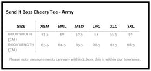 Load image into Gallery viewer, Send it Boss Cheers Tee - Army