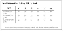 Load image into Gallery viewer, Send it Boss Jnr Fishing Shirt - Reef